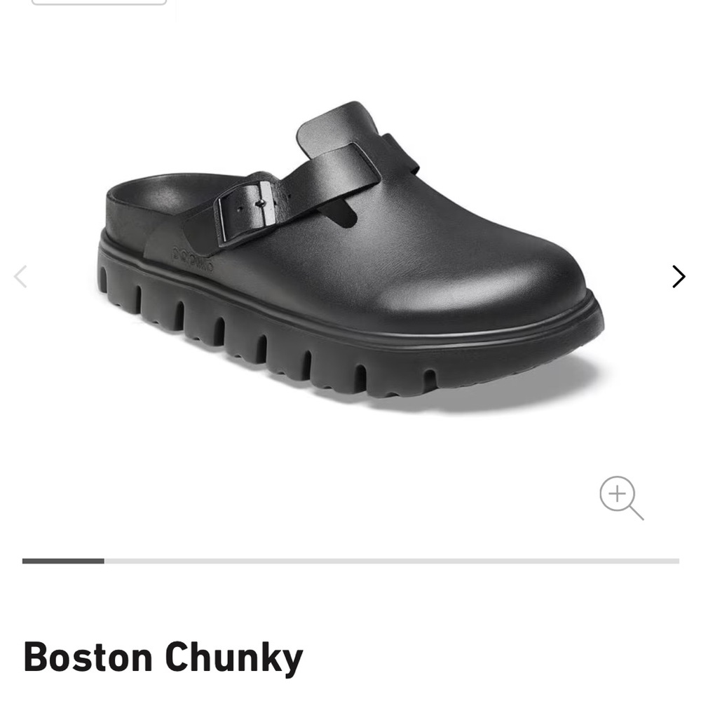 Black Birkenstock Chunky Boston Clogs size 39